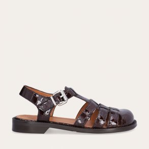 Billi Bi sandal - brun kroko lak A96902
