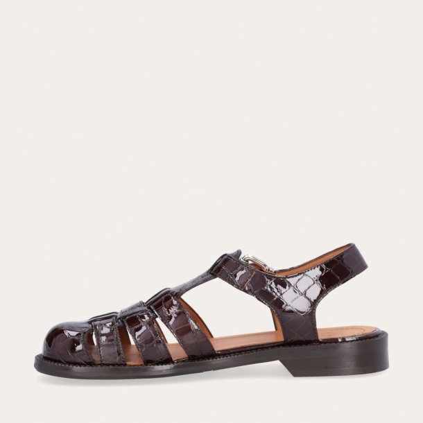 Billi Bi sandal - brun kroko lak A96902