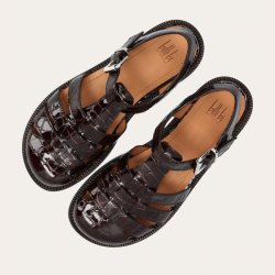 Billi Bi sandal - brun kroko lak A96902