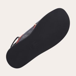 Billi Bi sandal - black/coral/brown comb. A6405