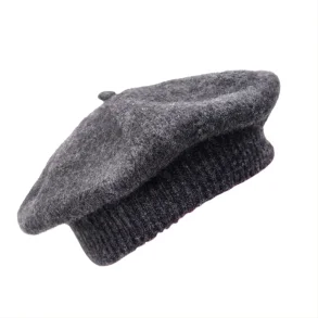 Black Colour Dell baret - dk grey melange 