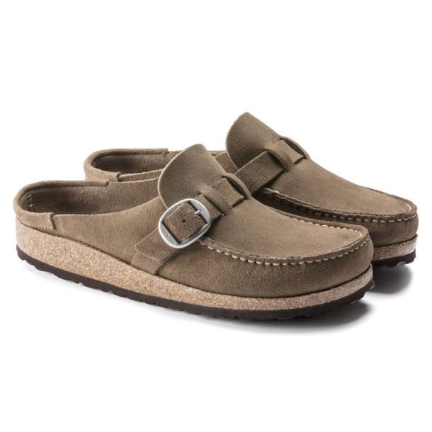 Birkenstock Buckley Suede Leather - gray taupe (Smal model)