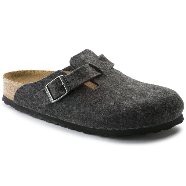 Birkenstock Boston Wool Felt - anthracite 160371 normal fit 