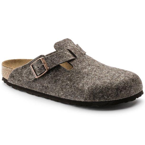 Birkenstock Boston Wool Felt - cacao 160581 normal fit 