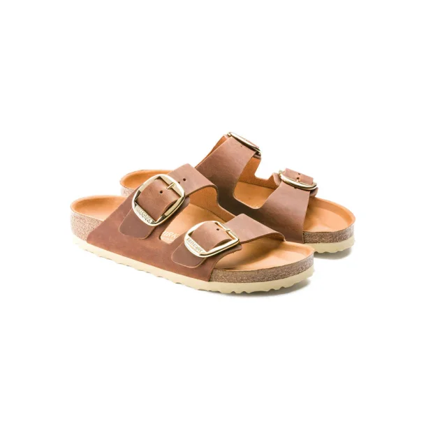Birkenstock Arizona Big Buckle - Oiled Leather - Cognac (smal model) 