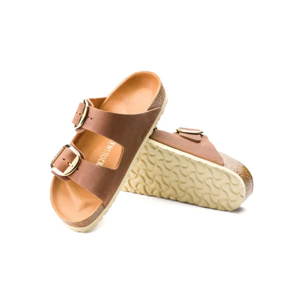 Birkenstock Arizona Big Buckle - Oiled Leather - Cognac (smal model) 
