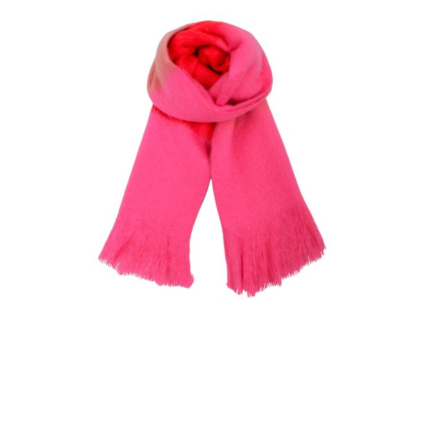 Black Colour BCChill soft winter scarf - rd/pink 