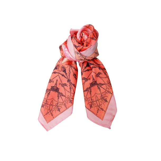 Black Colour BCNadja mini scarf - orange 
