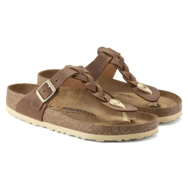Birkenstock Gizeh braid - Cognac (bred model)