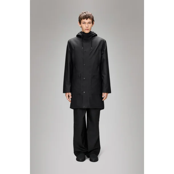 RAINS Nome long parka -black 