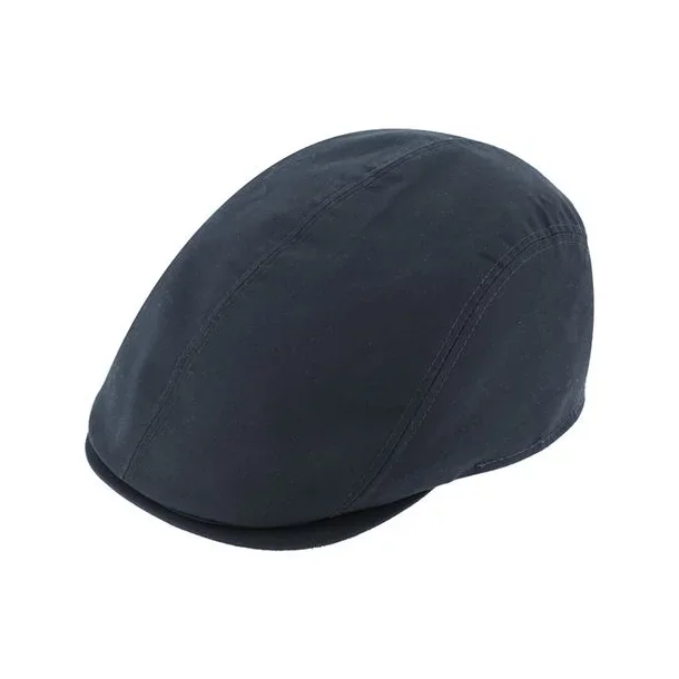 Fiebig flatcap cotton water repellent - navy blue 410116