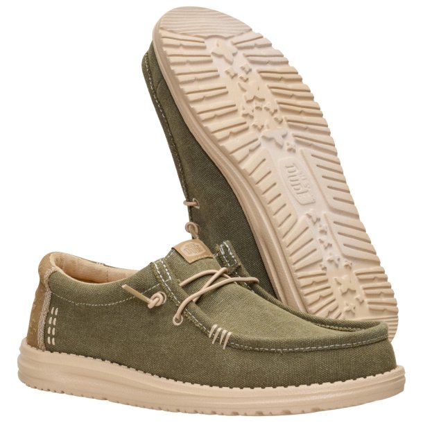 Hey Dude Wally workwear -  dusky green/irish cream