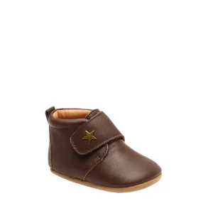 Bisgaard baby star  pre-walker hjemmesko - mrk brun 12301999