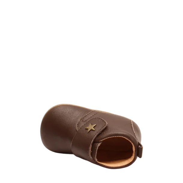 Bisgaard baby star  pre-walker hjemmesko - mrk brun 12301999