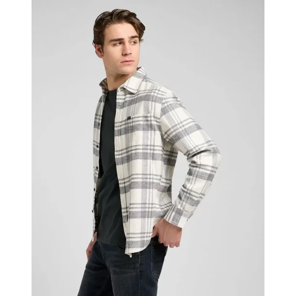 Lee mercantile shirt painter gray - jaspe plaid