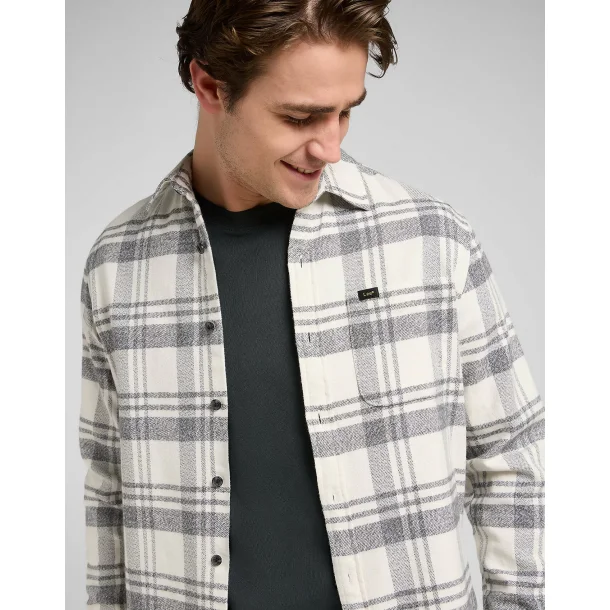 Lee mercantile shirt painter gray - jaspe plaid
