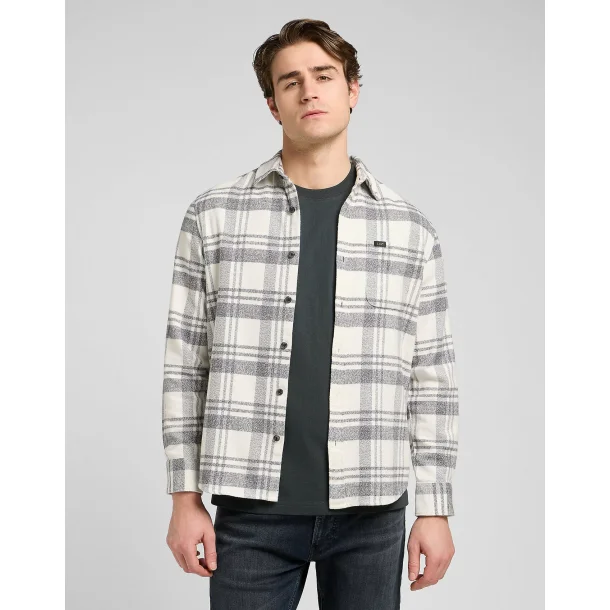 Lee mercantile shirt painter gray - jaspe plaid