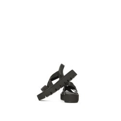 Lofina sandal med elastik-rem - sort 9520-40