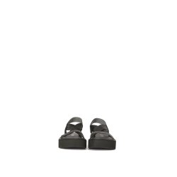 Lofina sandal med elastik-rem - sort 9520-40