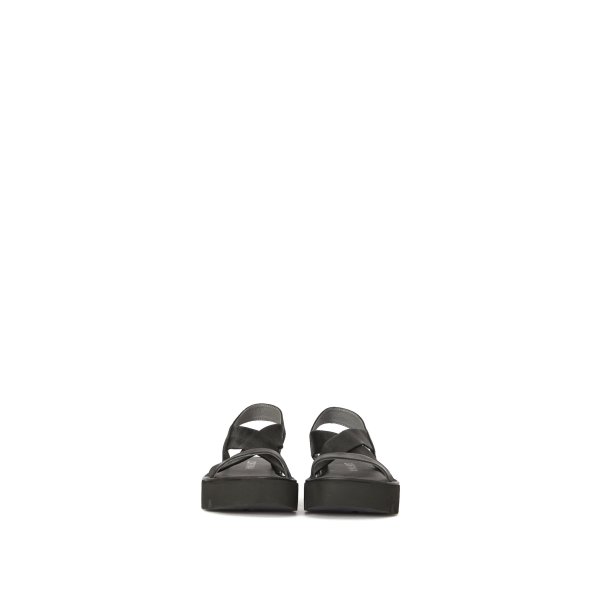 Lofina sandal med elastik-rem - sort 9520-40