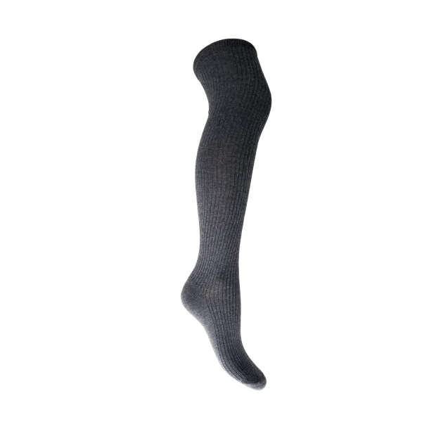 Black Colour BCMalika kneehigh rib sock - gr