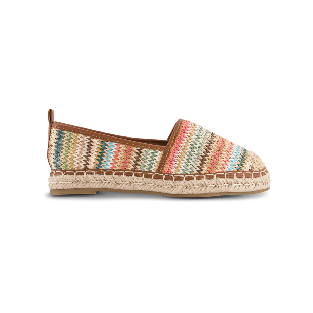 Norrliv espadriller 83QX6-0499 - Brown multi