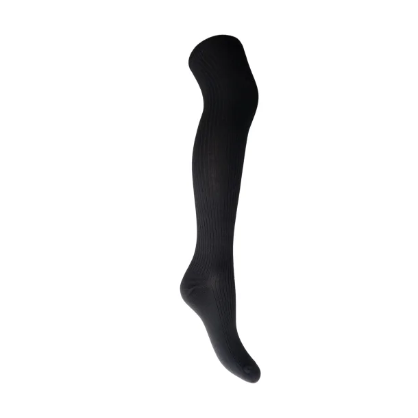Black Colour BCsMalika kneehigh rib sock - sort