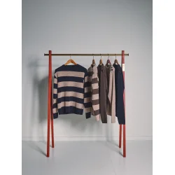 Blue de Gnes Toyama stripe - oat 