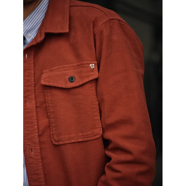 Blue de Gnes Nagano overshirt - Henna