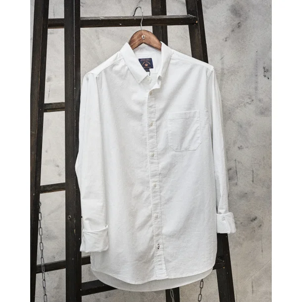 Blue de Gnes Sandro Oxford shirt - hvid