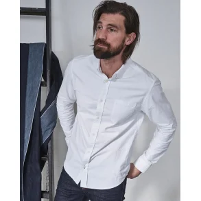 Blue de Gnes Sandro Oxford shirt - hvid