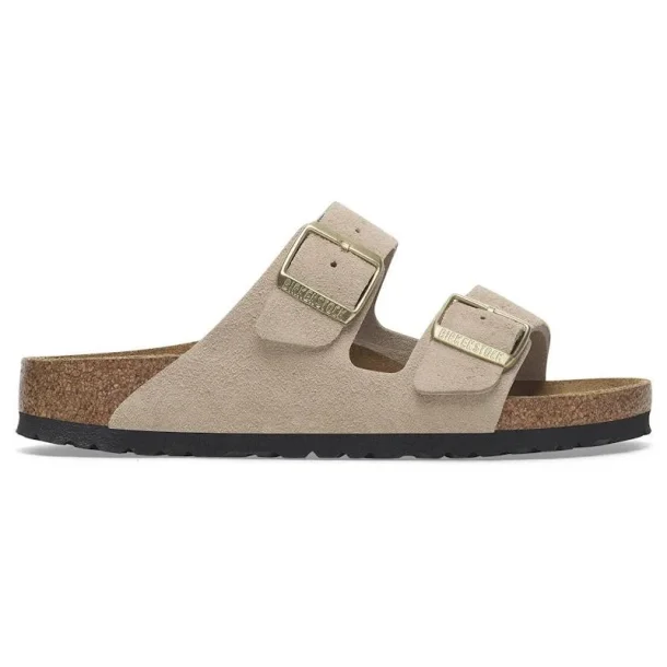 Birkenstock Arizona suede - sandcastle (smal model)