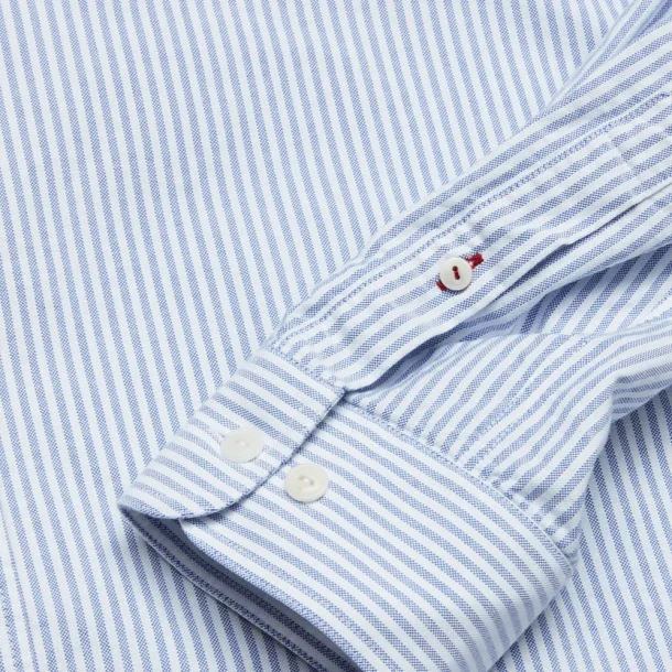 Blue de Gnes Sandro Oxford shirt - blue stripe 
