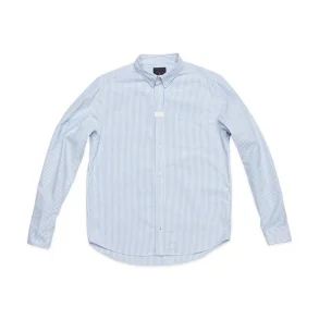 Blue de Gnes Sandro Oxford shirt - blue stripe 