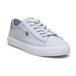 Tommy Hilfiger ESSENTIAL VULC CANVAS SNEAKER - lysebl