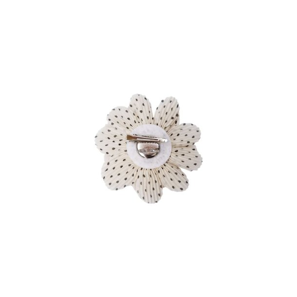 Black Colour BCLinda brooch &amp; pin, white dot