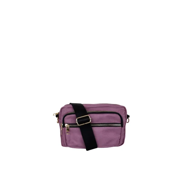 Black Colour Vanda Crossover Bag - winter rose 